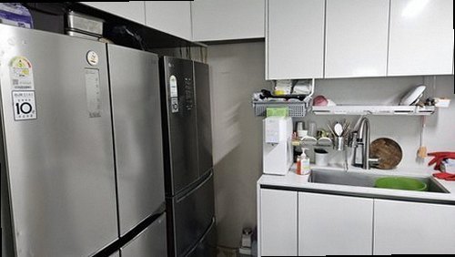 오산 누수탐지 주방 천장 물자국과 싱크대 하부 누수 점검 위치