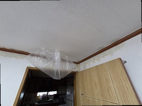 오산 누수탐지 거실 마루 변색과 들뜸을 확인하는 현장 점검 모습