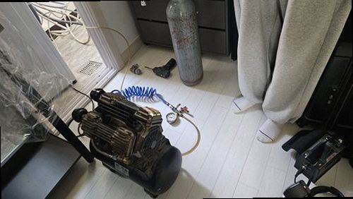마포구 누수탐지 배관 압력검사와 누수 위치를 확인하는 현장 작업