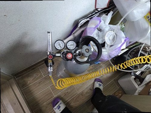 송파구 누수탐지 배관 압력검사와 누수 위치를 확인하는 현장 장비