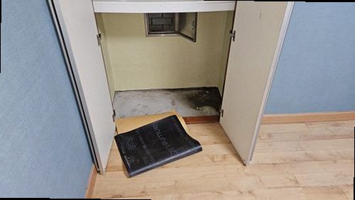 대전 중구 누수탐지 욕실 천장에 번진 물자국과 백화 현상